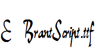 E-BrantScript.ttf字体下载