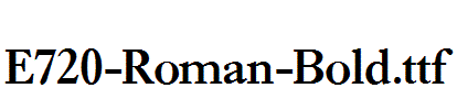 E720-Roman-Bold.ttf字体下载