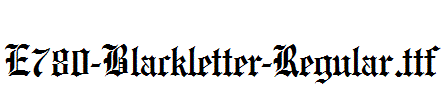 E780-Blackletter-Regular.ttf字体下载