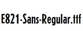 E821-Sans-Regular.ttf字体下载