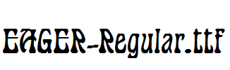 EAGER-Regular.ttf字体下载
