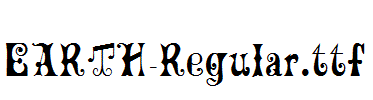 EARTH-Regular.ttf字体下载