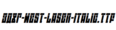 EAST-west-Laser-Italic.ttf字体下载