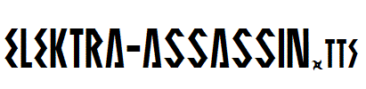 ELEKTRA-ASSASSIN.ttf字体下载