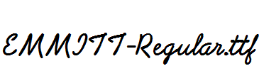 EMMITT-Regular.ttf字体下载