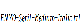 ENYO-Serif-Medium-Italic.ttf字体下载