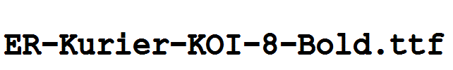 ER-Kurier-KOI-8-Bold.ttf字体下载
