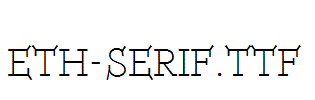 ETH-Serif.ttf字体下载