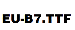 EU-B7.ttf字体下载