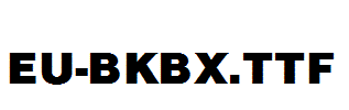 EU-BKBX.ttf字体下载