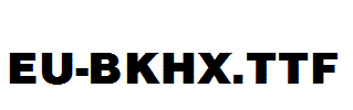 EU-BKHX.ttf字体下载
