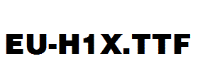EU-H1X.ttf字体下载