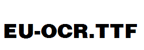 EU-OCR.ttf字体下载