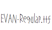 EVAN-Regular.ttf字体下载