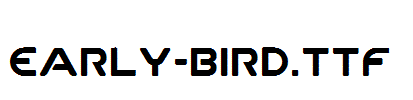 Early-Bird.ttf字体下载