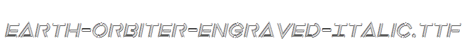 Earth-Orbiter-Engraved-Italic.ttf字体下载