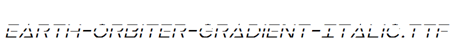 Earth-Orbiter-Gradient-Italic.ttf字体下载