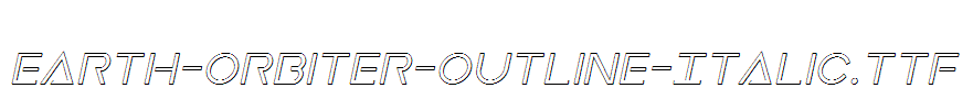Earth-Orbiter-Outline-Italic.ttf字体下载