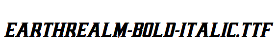 Earthrealm-Bold-Italic.ttf字体下载