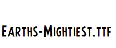 Earths-Mightiest.ttf字体下载