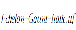 Echelon-Gaunt-Italic.ttf字体下载