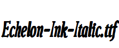 Echelon-Ink-Italic.ttf字体下载