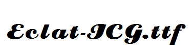 Eclat-ICG.ttf字体下载