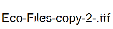 Eco-Files-copy-2-.ttf字体下载