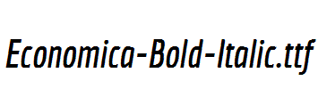 Economica-Bold-Italic.ttf字体下载
