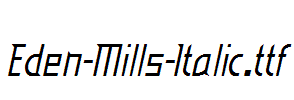 Eden-Mills-Italic.ttf字体下载