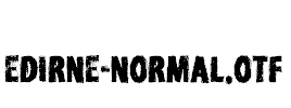 Edirne-Normal.otf字体下载