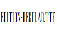 Edition-Regular.ttf字体下载