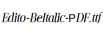 Edito-BeItalic-PDF.ttf字体下载