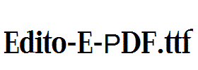 Edito-E-PDF.ttf字体下载