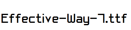 Effective-Way-7.ttf字体下载