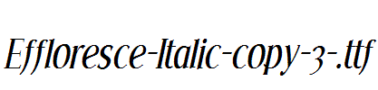 Effloresce-Italic-copy-3-.ttf字体下载