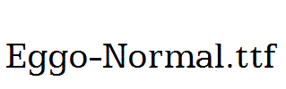 Eggo-Normal.ttf字体下载