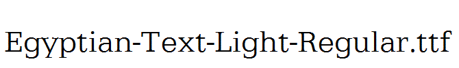 Egyptian-Text-Light-Regular.ttf字体下载