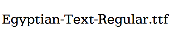 Egyptian-Text-Regular.ttf字体下载