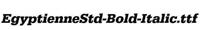 EgyptienneStd-Bold-Italic.ttf字体下载