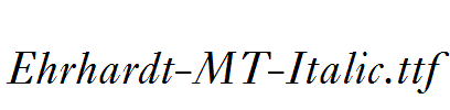 Ehrhardt-MT-Italic.ttf字体下载