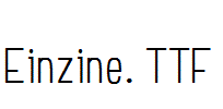 Einzine.ttf字体下载