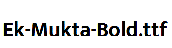 Ek-Mukta-Bold.ttf字体下载