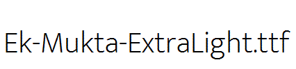 Ek-Mukta-ExtraLight.ttf字体下载