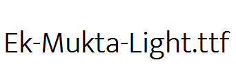 Ek-Mukta-Light.ttf字体下载