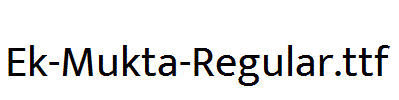 Ek-Mukta-Regular.ttf字体下载