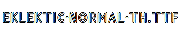 Eklektic-Normal-Th.ttf字体下载