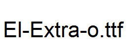 El-Extra-o.ttf字体下载
