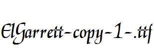 ElGarrett-copy-1-.ttf字体下载