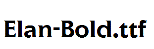 Elan-Bold.ttf字体下载